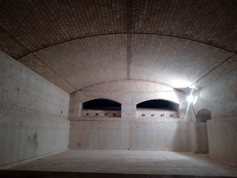 Glass furnace construction Glass furnace construction